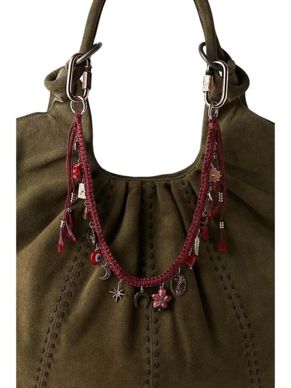 Free People Friendship Swag Charm Red One Size New With Tags